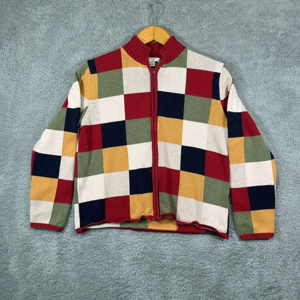 Christopher and Banks Color block cardigan sweater